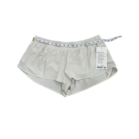 Lululemon Womens Hotty Hot LR Short 2.5" Lined Bone Running Size 14 NEW - Picture 5 of 7
